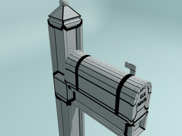 3d max mailbox mail box - Mailbox II by christiano247